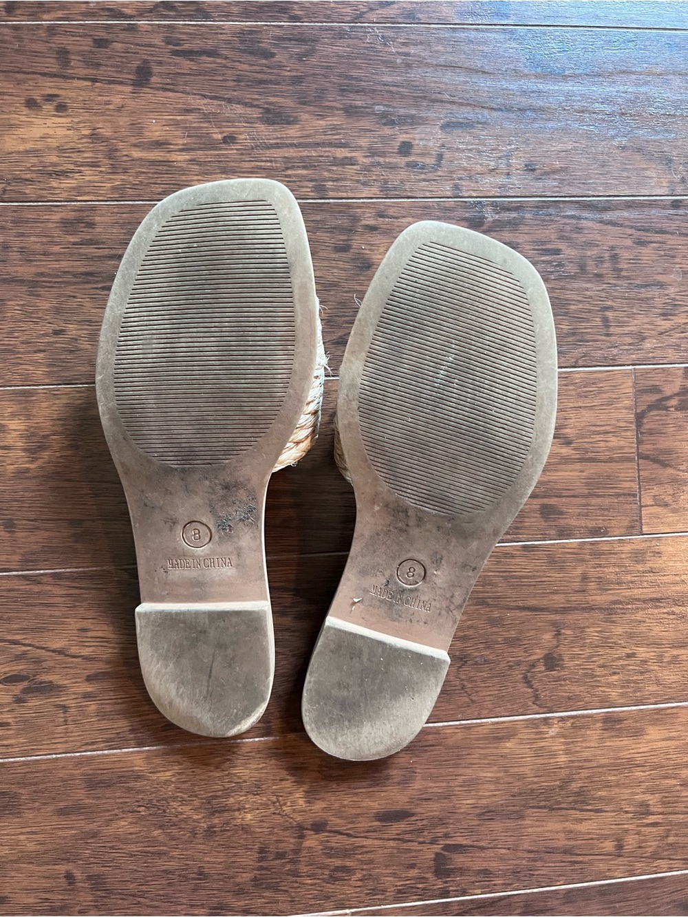 Steve Madden Gene Sandals Raffia Gold 8 Slide Cute Casual - Picture 3 of 6